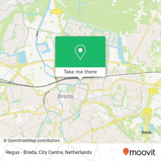 Regus - Breda, City Centre map