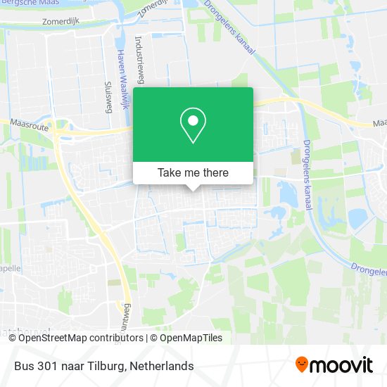 Bus 301 naar Tilburg map