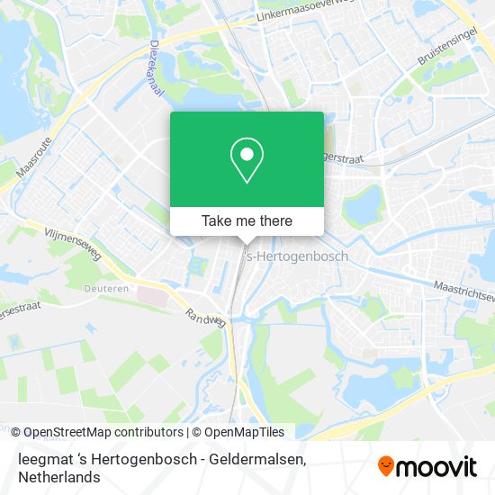 leegmat ‘s Hertogenbosch - Geldermalsen map