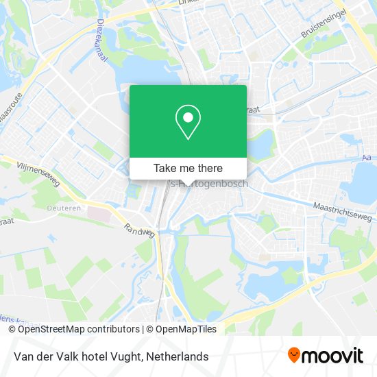 Van der Valk hotel Vught map