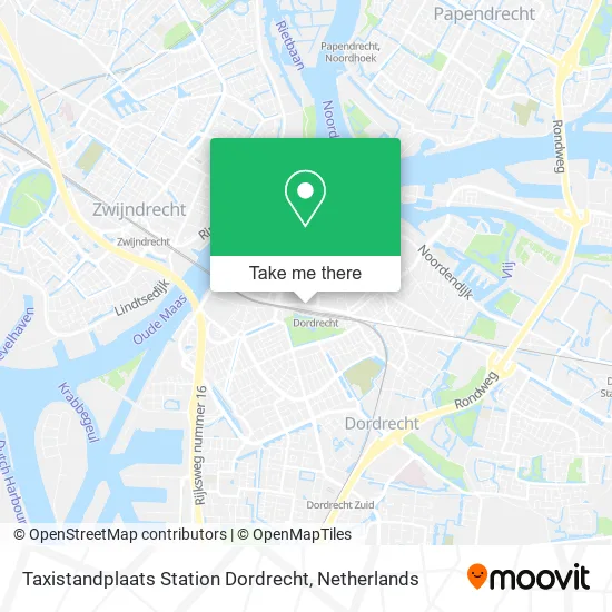 Taxistandplaats Station Dordrecht map