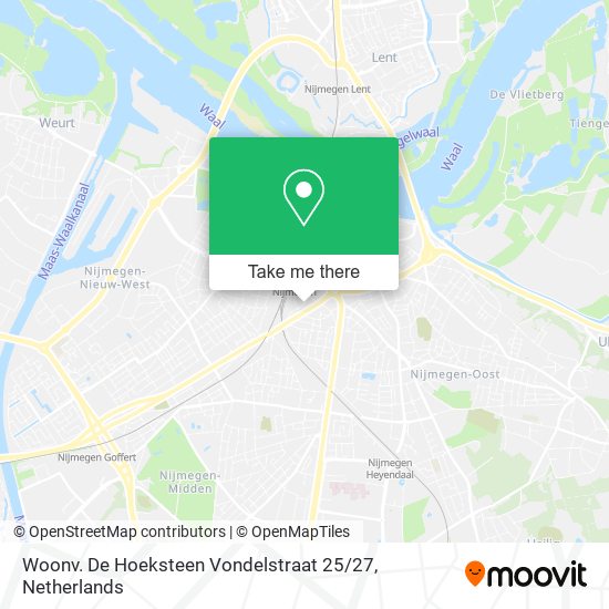 Woonv. De Hoeksteen Vondelstraat 25 / 27 Karte