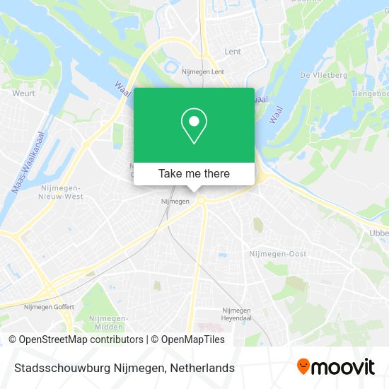 Stadsschouwburg Nijmegen map