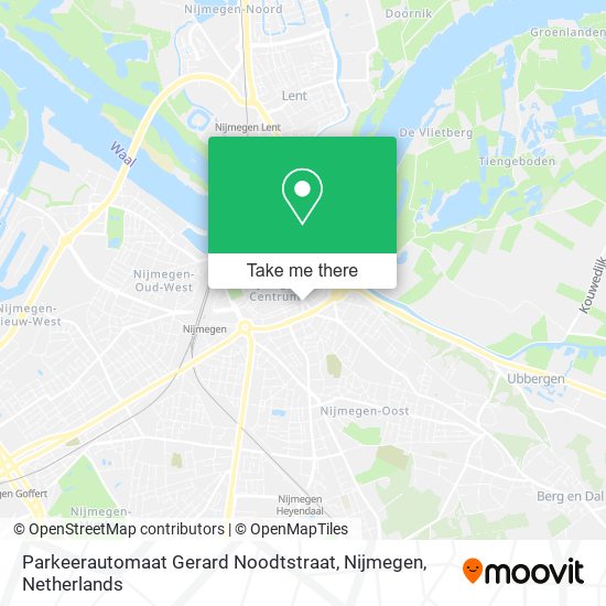 Parkeerautomaat Gerard Noodtstraat, Nijmegen map