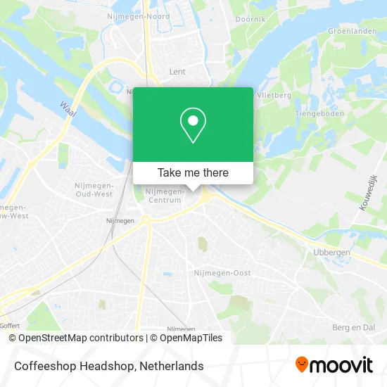 Coffeeshop Headshop map