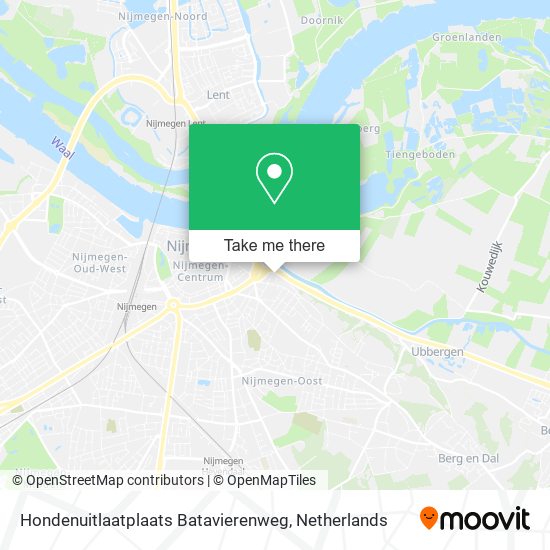 Hondenuitlaatplaats Batavierenweg Karte