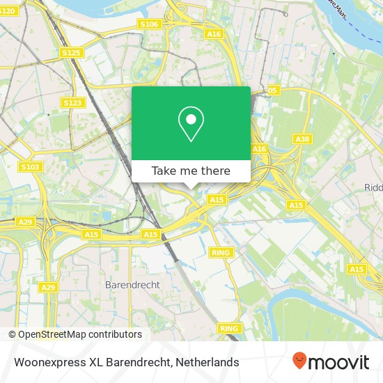 Woonexpress XL Barendrecht Karte