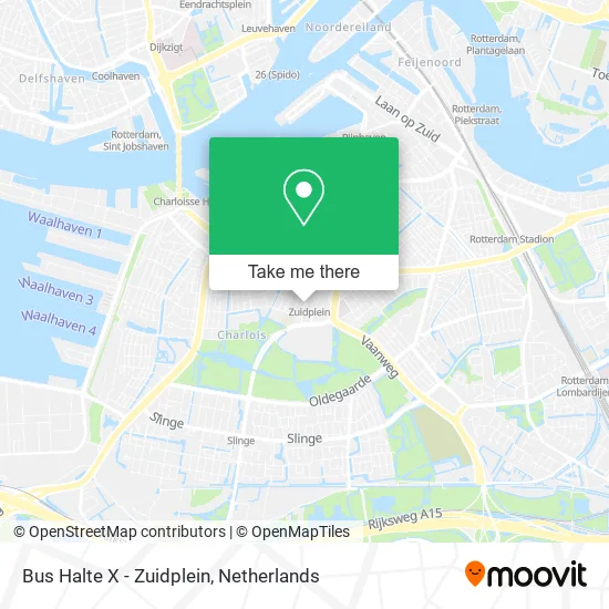 Bus Halte X - Zuidplein map