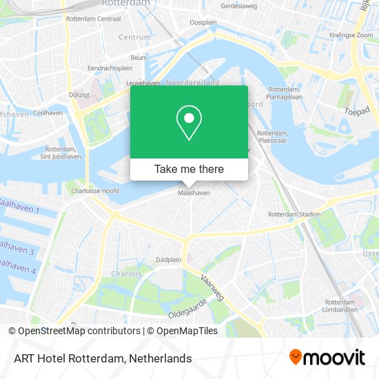 ART Hotel Rotterdam Karte