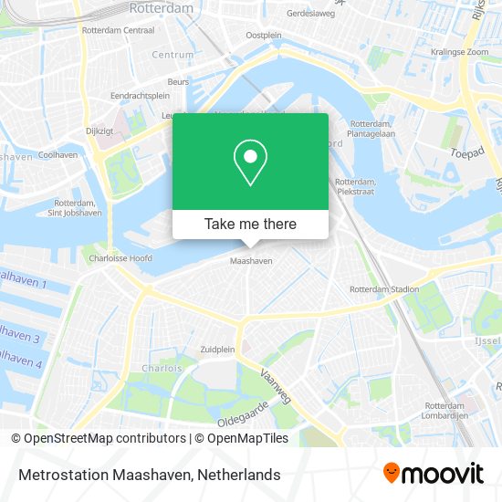 Metrostation Maashaven map