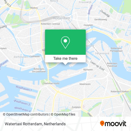 Watertaxi Rotterdam map