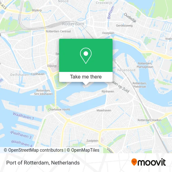 Port of Rotterdam map