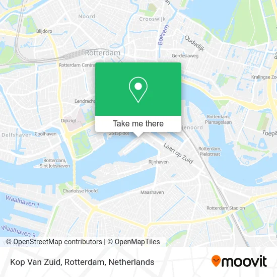 Kop Van Zuid, Rotterdam map