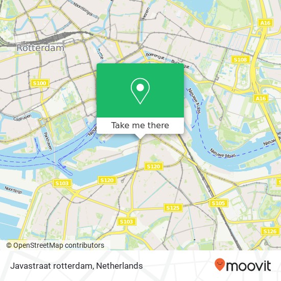 Javastraat rotterdam map