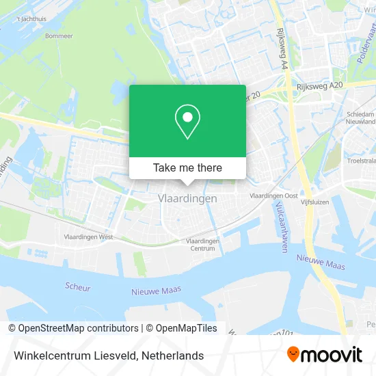 Winkelcentrum Liesveld map