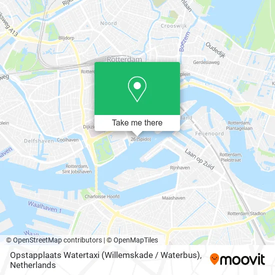 Opstapplaats Watertaxi (Willemskade / Waterbus) map