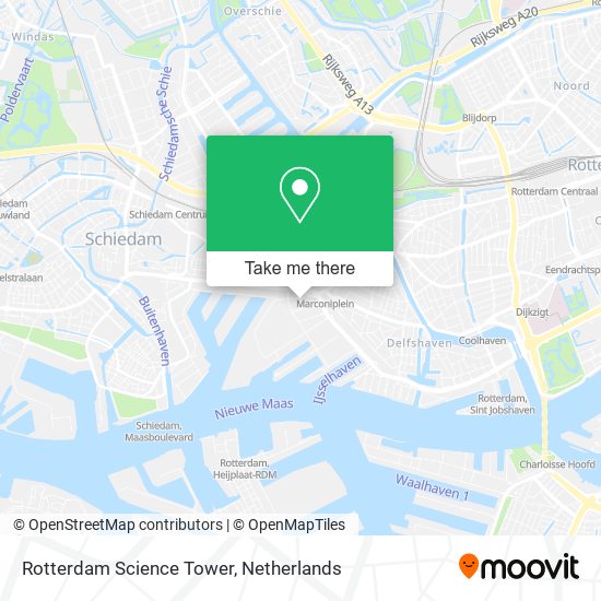 Rotterdam Science Tower Karte