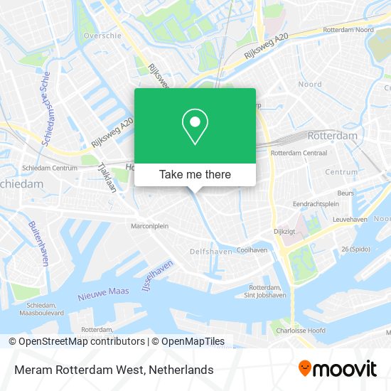 Meram Rotterdam West map