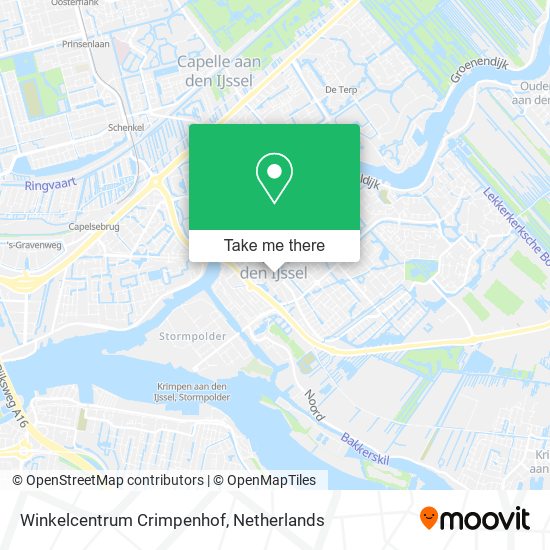 Winkelcentrum Crimpenhof map