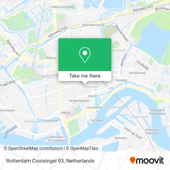 Rotterdam Coolsingel 93 map