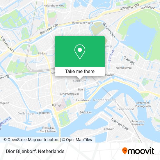 Dior Bijenkorf map