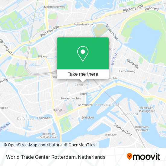 World Trade Center Rotterdam map