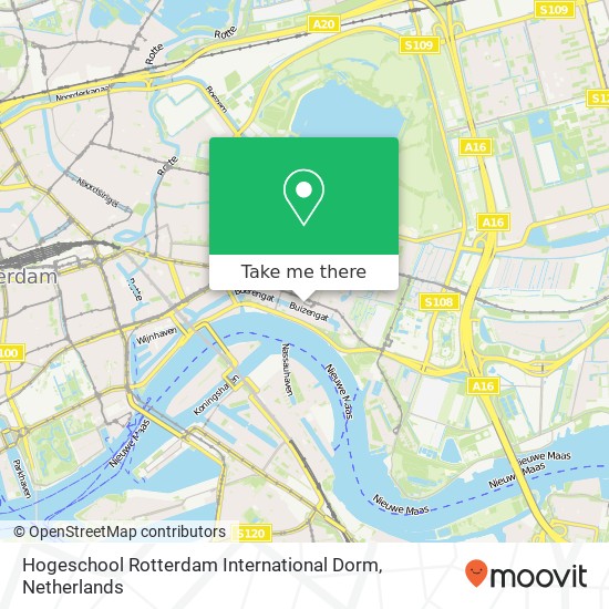 Hogeschool Rotterdam International Dorm map