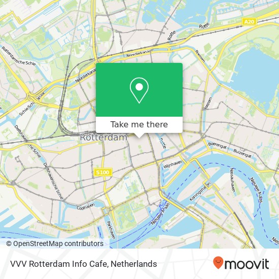 VVV Rotterdam Info Cafe map