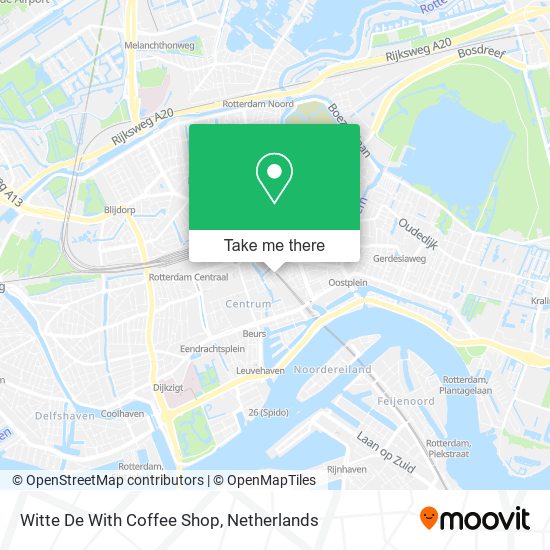 Witte De With Coffee Shop Karte