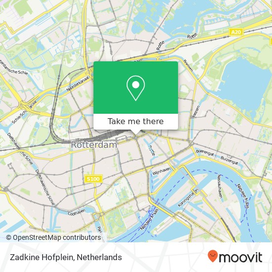 Zadkine Hofplein map