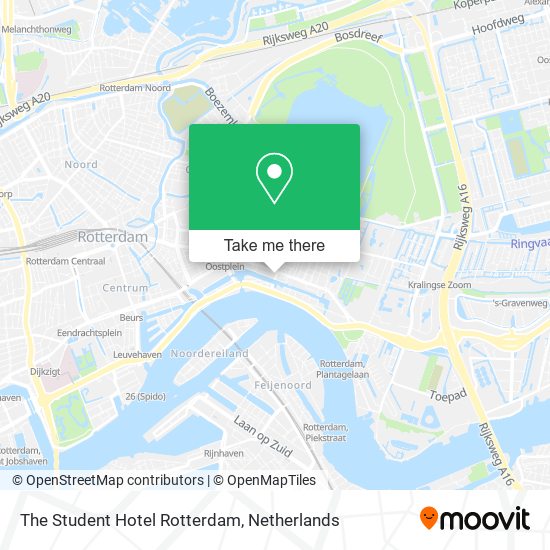 The Student Hotel Rotterdam map