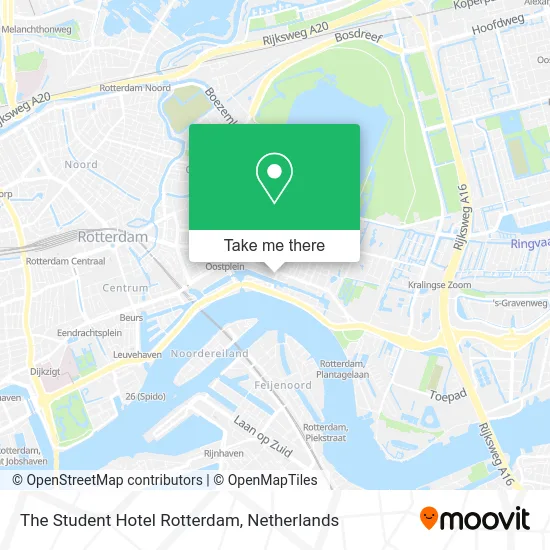 The Student Hotel Rotterdam map