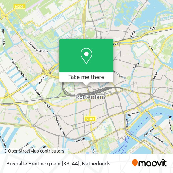 Bushalte Bentinckplein [33, 44] map