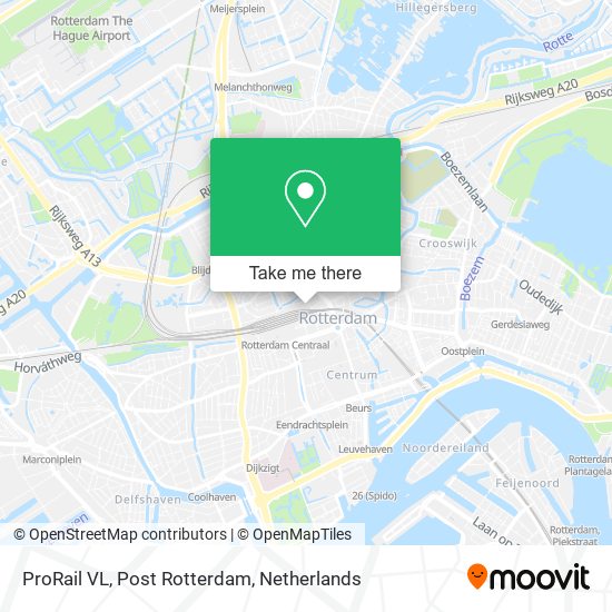 ProRail VL, Post Rotterdam map