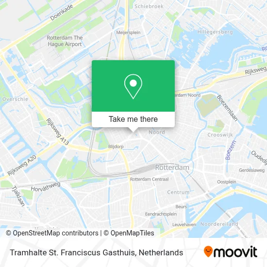 Tramhalte St. Franciscus Gasthuis map