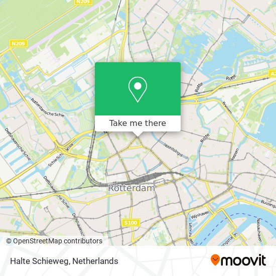 Halte Schieweg map