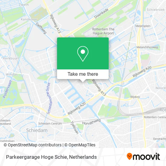 Parkeergarage Hoge Schie map