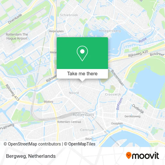 Bergweg map