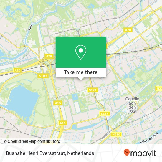 Bushalte Henri Eversstraat map