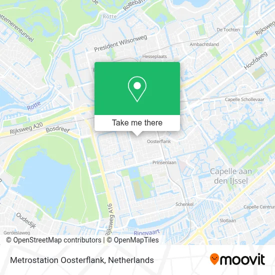 Metrostation Oosterflank map