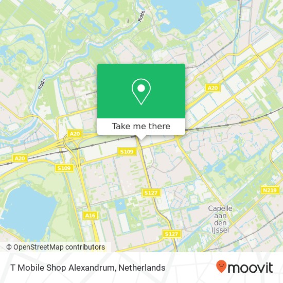 T Mobile Shop  Alexandrum map