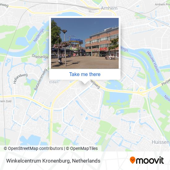 Winkelcentrum Kronenburg map