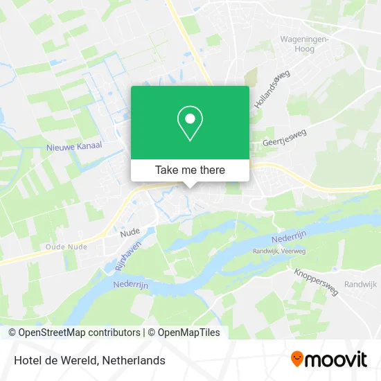 Hotel de Wereld map