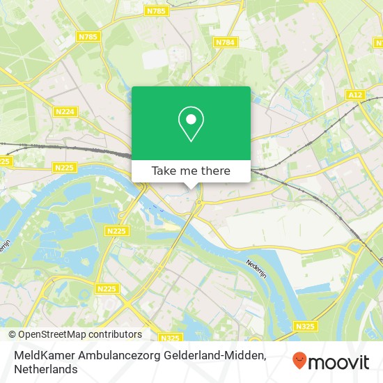 MeldKamer Ambulancezorg Gelderland-Midden map