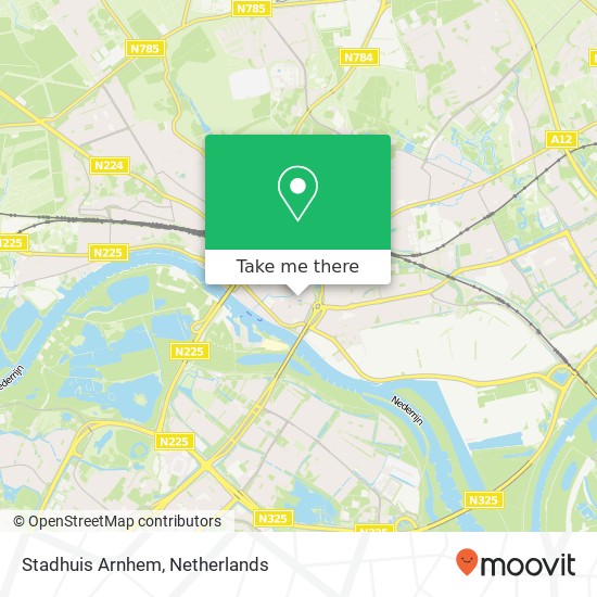 Stadhuis Arnhem map