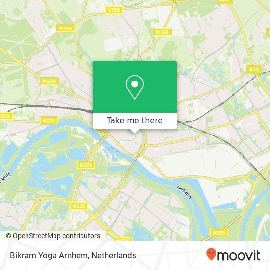 Bikram Yoga Arnhem map