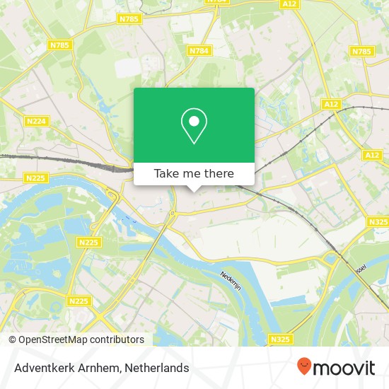 Adventkerk Arnhem map