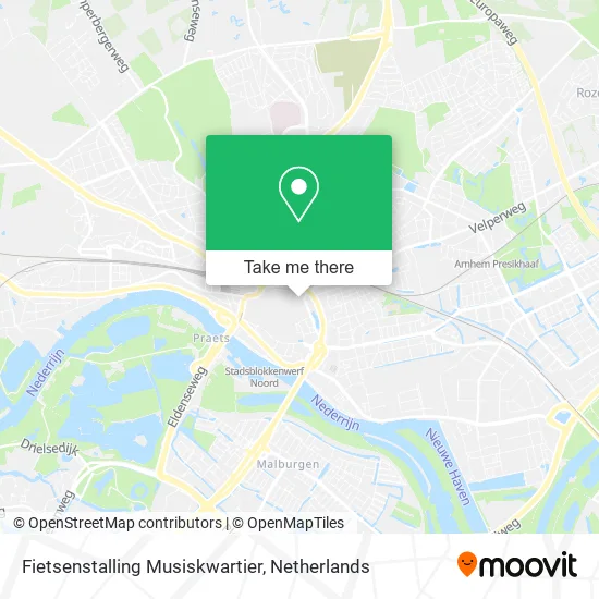 Fietsenstalling Musiskwartier map
