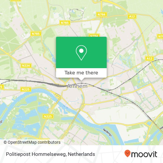 Politiepost Hommelseweg map