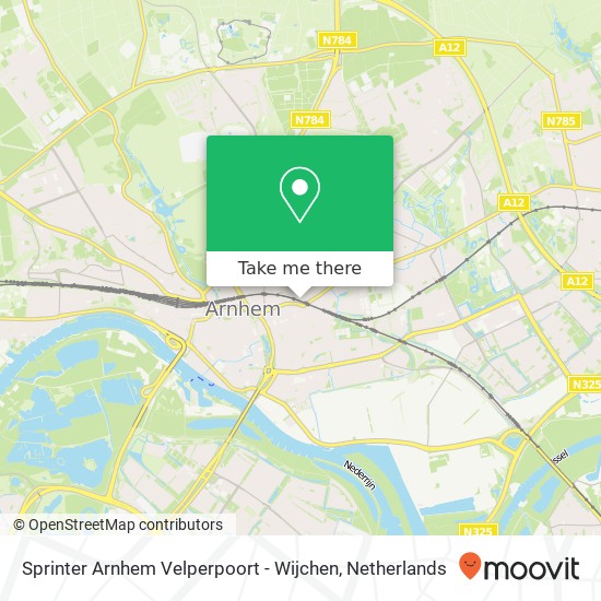 Sprinter Arnhem Velperpoort - Wijchen map